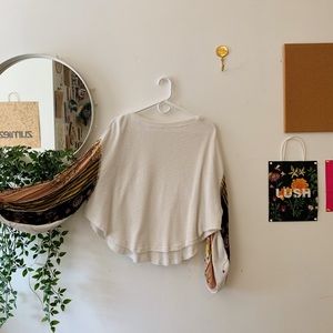 Free People Blossom Printed Ballon Sleeve Thermal